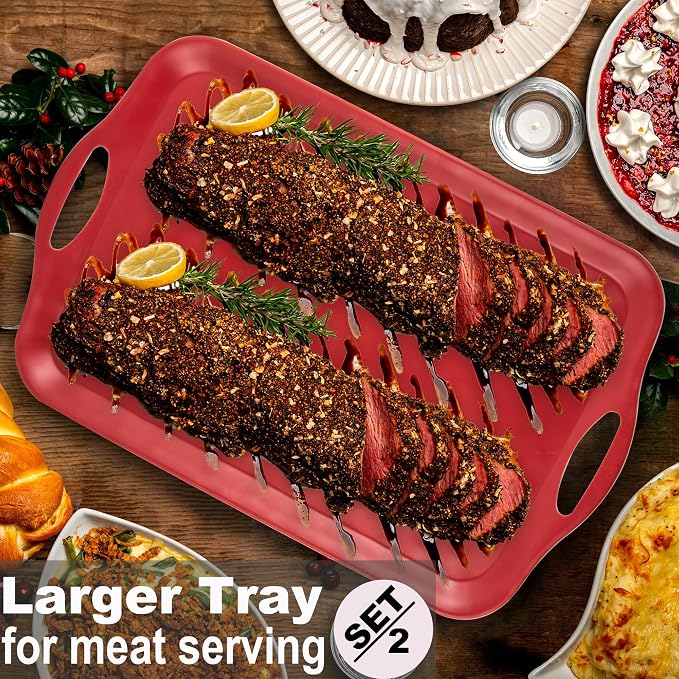 ECOIOU 20x13 inch Extra Large Serving Tray - Image 3
