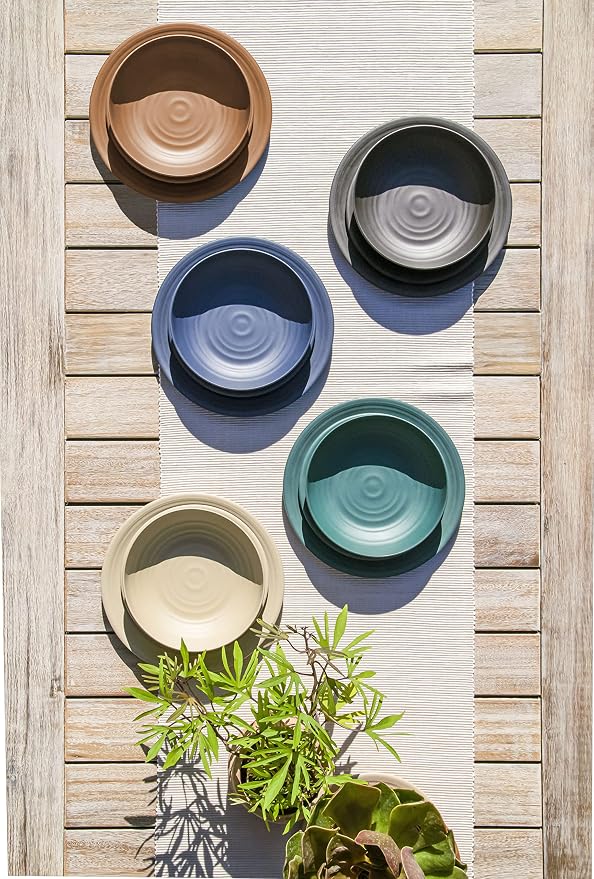 Matte Artisan 10.5'' Durable Planta Dinner Plates, Shatter-Resistant and - Image 3