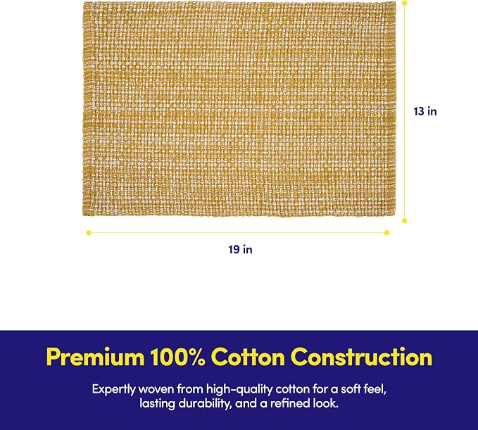Sweet Home Collection 100% Cotton Placemats - Image 3