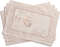 Maison d' Hermine Placemats Set of 4 Reusable 100% Combed Cotton | Cloth Place by MaisondHermine