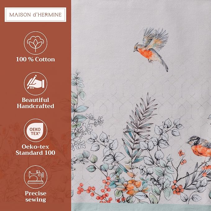 Maison d' Hermine Placemats Set of 4 Reusable 100% Cotton | Cloth Place Mats - Image 2