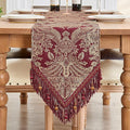 Loom and Mill Luxury Table Runner 90 Inches Long, Classic Jacquard Dining Table by LoomandMill