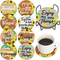 Sunnyray 8 Pcs Sunflower Diamond Painting Coasters Diamond Art Coasters by Sunnyray