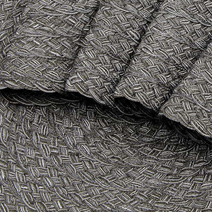 SHACOS Round Braided Placemats Set of 6 Thick Woven Placemats Washable 15 inch - Image 2