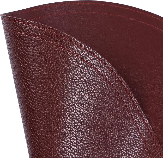 Faux Leather Round Placemats and Coasters, Coffee Mats Kitchen Table Mats - Image 5