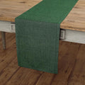 Solino Home 100% Pure Linen Table Runner Forest Green, Athena 14 x 108 in | by SolinoHome