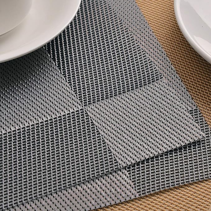 Table Placemats Dining Table Place Mats Set of 4 Heat Resistant Insulation - Image 4