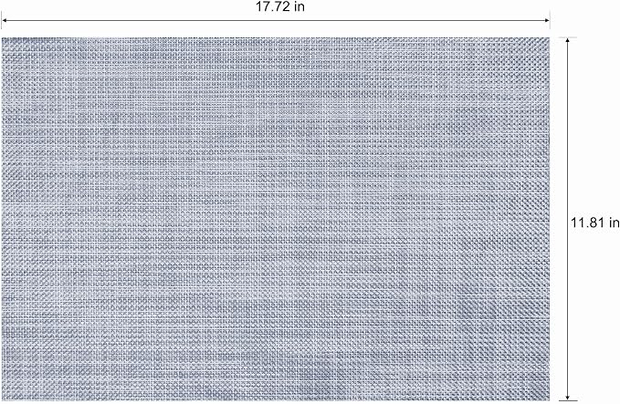 Placemats Set of 4 Washable Indoor | Outdoor Vinyl Place Mats - Image 2
