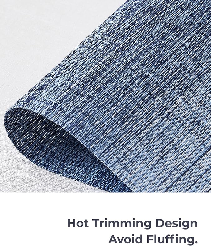 Leetaltree Gradient Blue Woven Placemats Set of 4 - Image 7