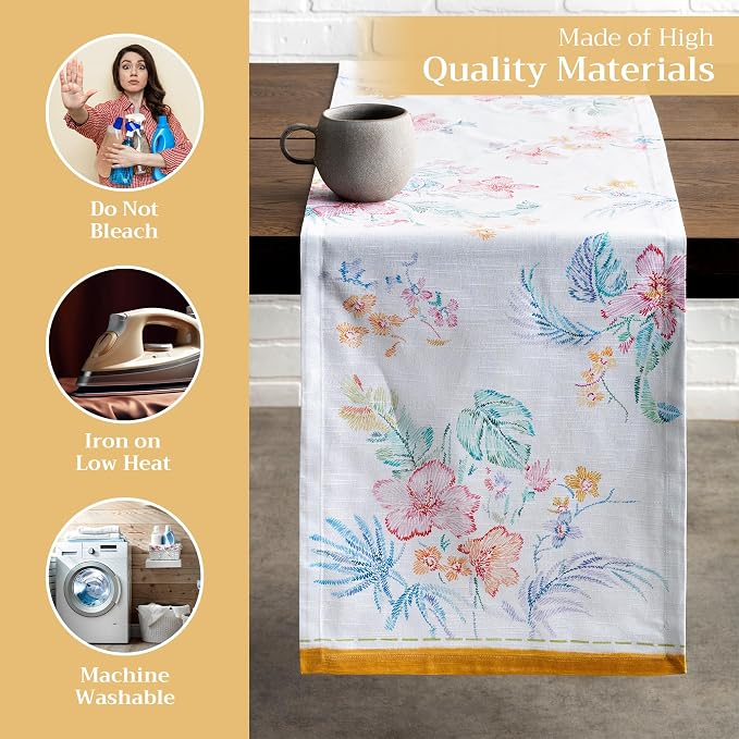 Maison d' Hermine Table Runner 100% Cotton 14.50" x 72" | Table Runners 72 - Image 3