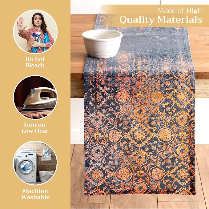 Maison d' Hermine Table Runner 100% Cotton 14.50" x 72" | Table Runners 72 - Image 3
