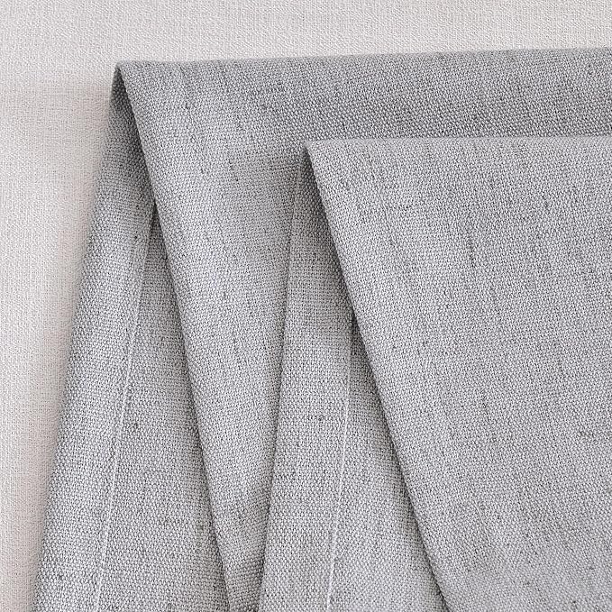 Wracra Linen Table Runner, Burlap Sliver Grey Table Runners 90 Inches Long | - Image 3