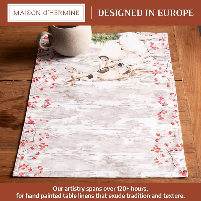 Maison d' Hermine Placemats Set of 4 Reusable 100% Cotton | Cloth Place Mats - Image 2