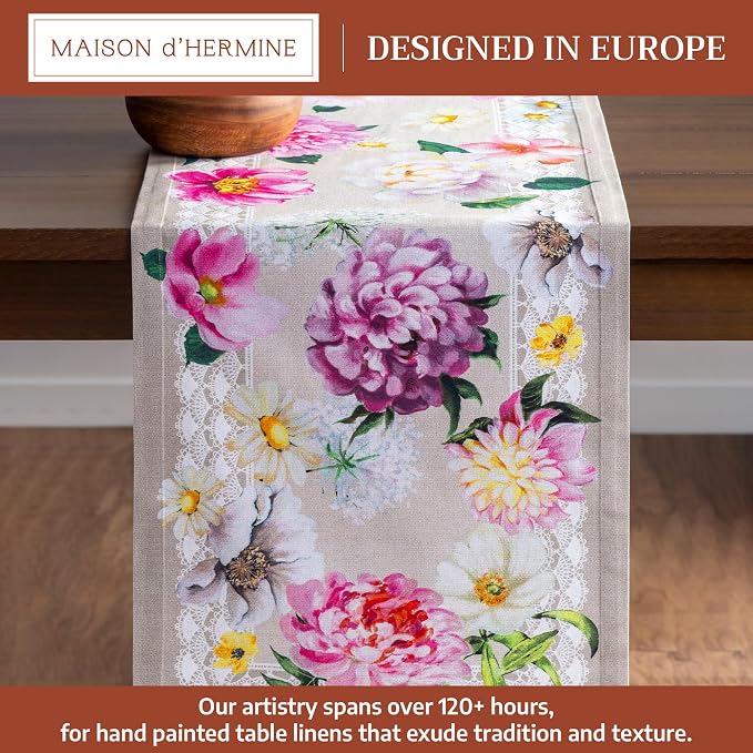 Maison d' Hermine Table Runner 100% Cotton 14.50" x 108" | Table Runners 108 - Image 2