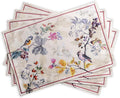Maison d' Hermine Placemats Set of 4 Reusable 100% Cotton | Cloth Place Mats by MaisondHermine