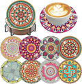 Benjenes 8 PCS Mandala Diamond Art Coasters Kits | Diamond Paintings Coasters by Benjenes