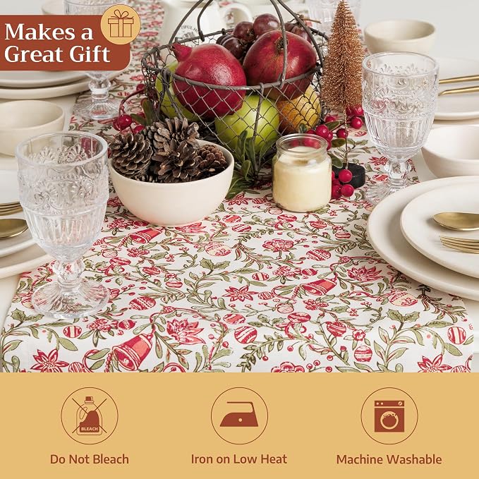 Maison d' Hermine Table Runner 100% Cotton 14.50" x 108" | Table Runners 108 - Image 5