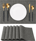 Placemats Set of 4 Washable Indoor | Outdoor Vinyl Place Mats by CADONO