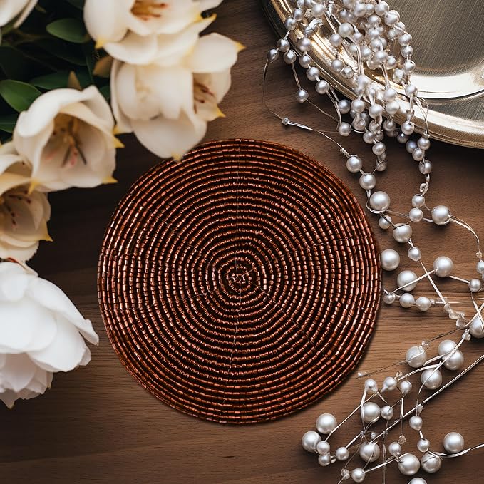 COTTON CRAFT Glitz Handmade Beaded Coaster - Image 8
