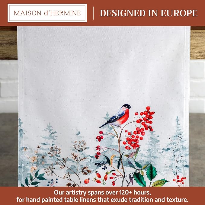 Maison d' Hermine Table Runner 100% Cotton 14.50" x 108" | Table Runners 108 - Image 2