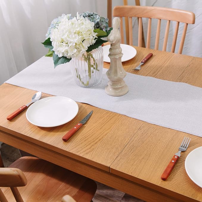 Soft Caddice Faux Linen 2 Piece Fabric in 1 Table Runner, eco-Friendly Fabric - Image 3