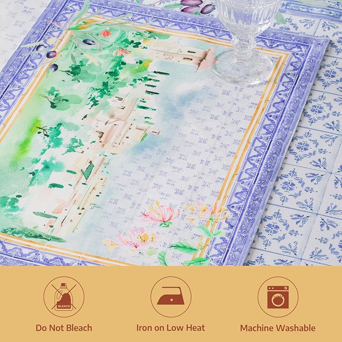 Maison d' Hermine Placemats Set of 4 Reusable 100% Combed Cotton | Cloth Place - Image 8