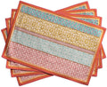 Maison d' Hermine Placemats Set of 4 Reusable 100% Cotton | Cloth Place Mats by MaisondHermine