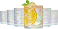 Hobnail Beaded Lowball Drinking Tumbler Glasses | Set of 6 | Iridescent Pearl by Khen