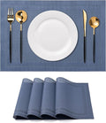 Placemats Set of 4 Washable Indoor | Outdoor Vinyl Place Mats by CADONO
