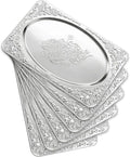 Silver Serving Trays, 13.7 x 8.5 Inch by BSTUR