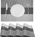 Table Placemats Dining Table Place Mats Set of 4 Heat Resistant Insulation by Yiaizhuo