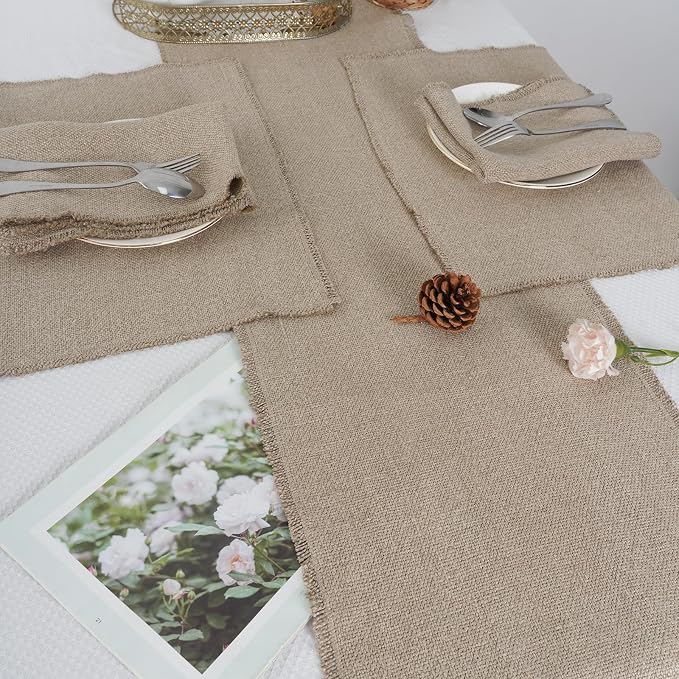 100% Pure Linen Table Runner 72 Inches Long-Super Thick Noble Cloth Dining - Image 4