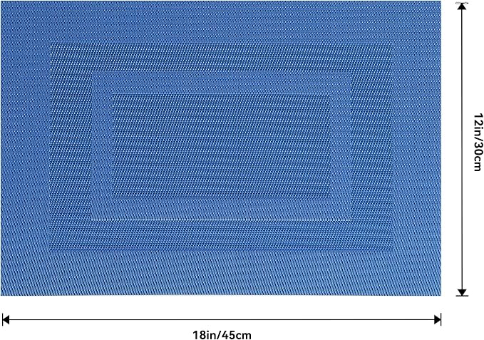 Leetaltree Blue Frame Placemats Set of 6 - Image 9