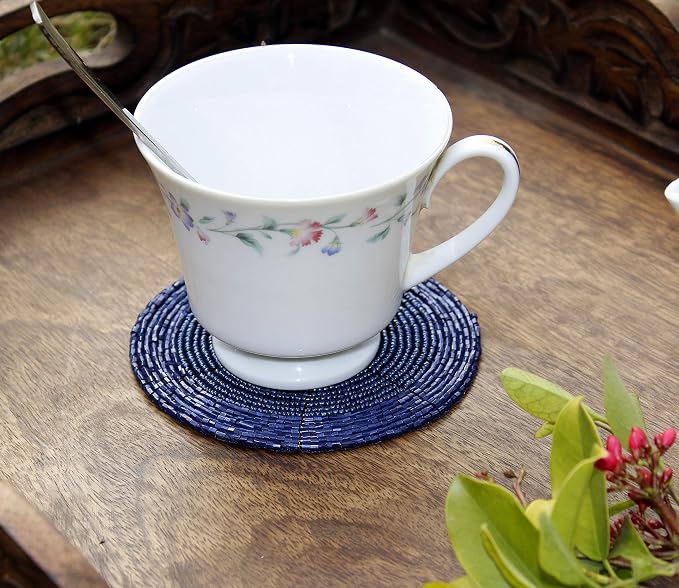 COTTON CRAFT Glitz Handmade Beaded Coaster - Image 4