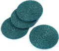 Handmade Beaded Bar Drink Tabletop Protection Coasters by byHomeDecorativeProduct