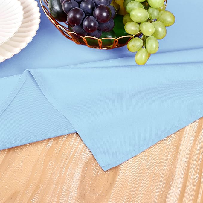 MEANMOY Baby Blue Table Runner 36 Inches Long Waterproof Table Runners | - Image 5