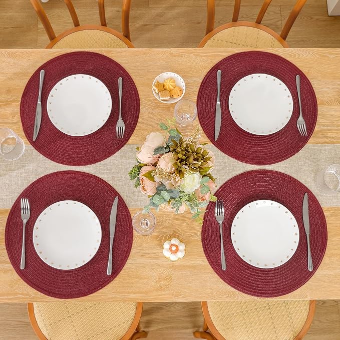 SHACOS Round Placemats Set of 12 - Image 5