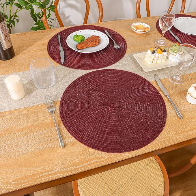 SHACOS Round Placemats Set of 6 - Image 9