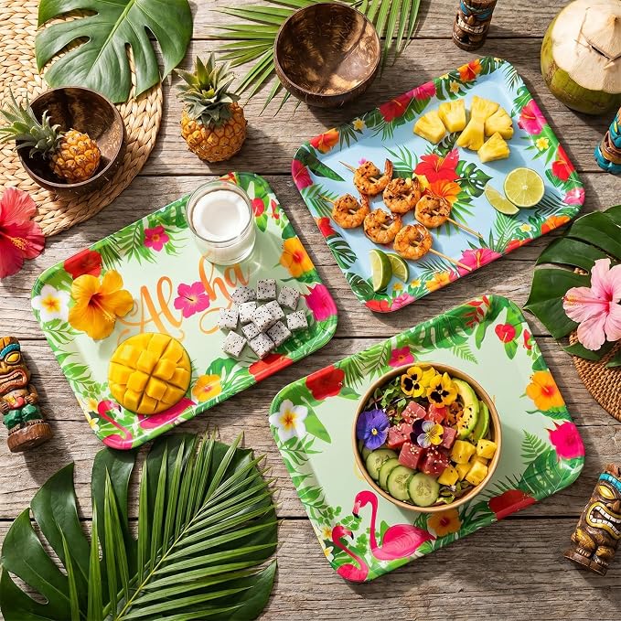 4 Pieces Aloha Serving Trays - Image 4