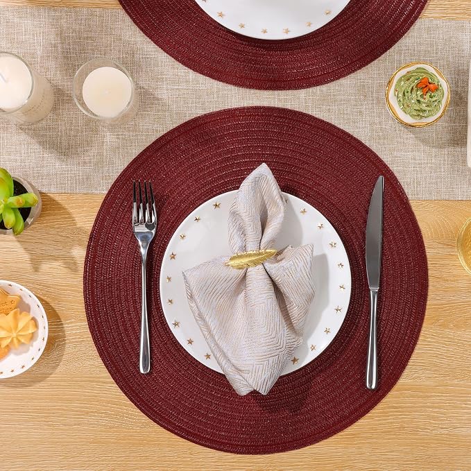 SHACOS Round Placemats Set of 6 - Image 5