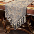 Loom and Mill Luxury Jacquard Damask Table Runner 90 Inches Long, 13x90 inch by LoomandMill