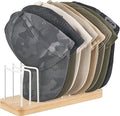 Mkono Hat Organizer for Baseball Caps, Hat Holder Storage for Closet, Wood | by Mkono