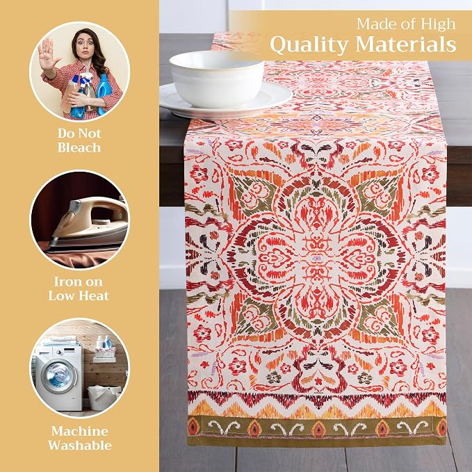 Maison d' Hermine Table Runner 100% Cotton 14.50" x 72" | Table Runners 72 - Image 3