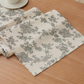 French Pastoral Farmhouse Table Runners, 13x48 Inch Black | 100% Organic Cotton by Unknown