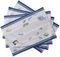 Maison d' Hermine Placemats Set of 4 Reusable 100% Cotton | Cloth Place Mats by MaisondHermine