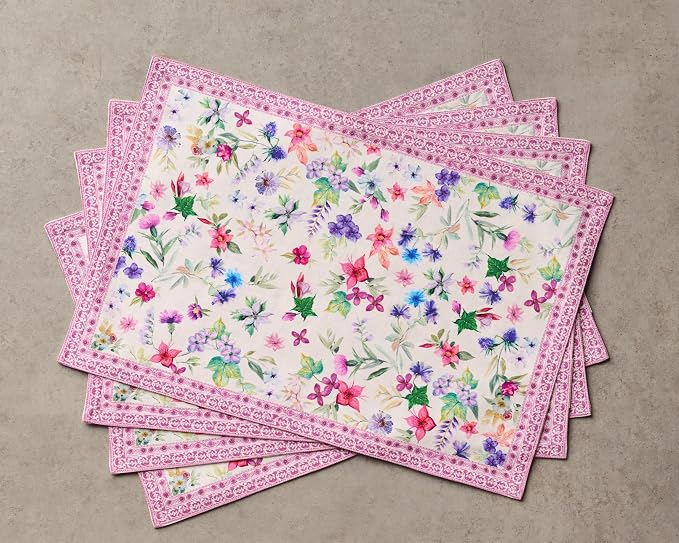 Maison d' Hermine Placemats Set of 4 Reusable 100% Cotton | Cloth Place Mats - Image 9