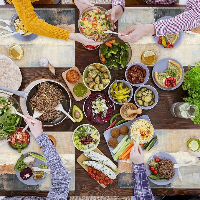 Emvency Farmhouse Placemats Set of 4, 12x18 Inch - Image 7