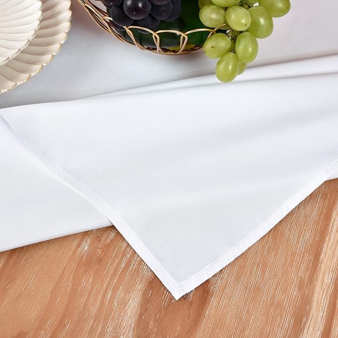 MEANMOY White Table Runner 60 Inches Long Waterproof Table Runners | Washable - Image 5