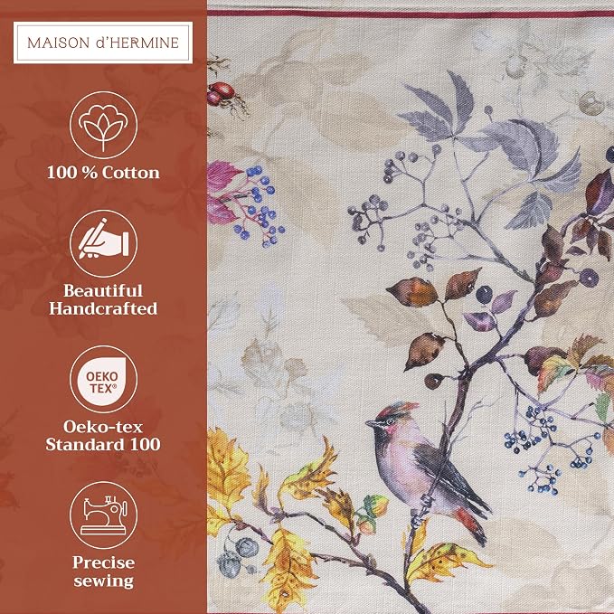 Maison d' Hermine Placemats Set of 4 Reusable 100% Cotton | Cloth Place Mats - Image 2
