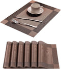 Table Placemats Dining Table Place Mats Set of 6 Heat Resistant Insulation by Yiaizhuo